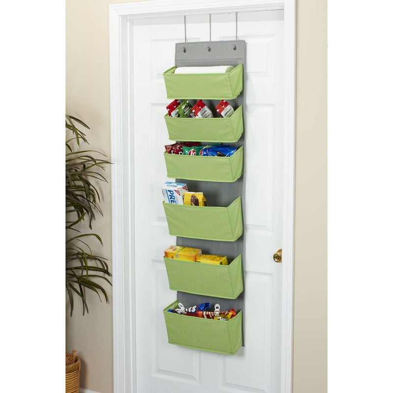Household Essentials 2167-1 Over-the- Over-the-Door Organizer, Green - Image 4
